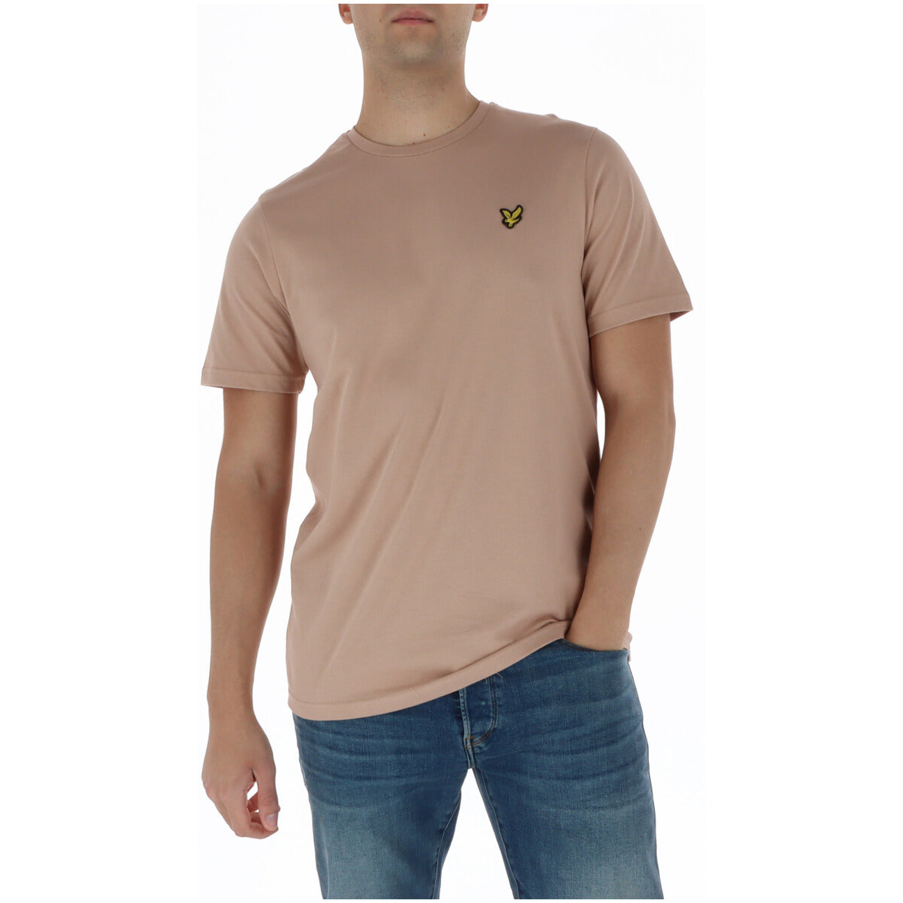 Lyle & Scott T-Shirt Uomo Marrone Manica Corta Scollo Tondo 100% Cotone Autunno/Inverno TS400VOG