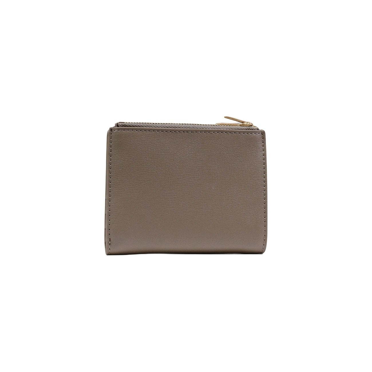 Calvin Klein Foil Logo Dbl Zip Wallet; beige, 100% poliuretano, doppia zip, logo in rilievo. Il portafoglio medio spazioso e moderno per la donna dinamica. Vista posteriore 