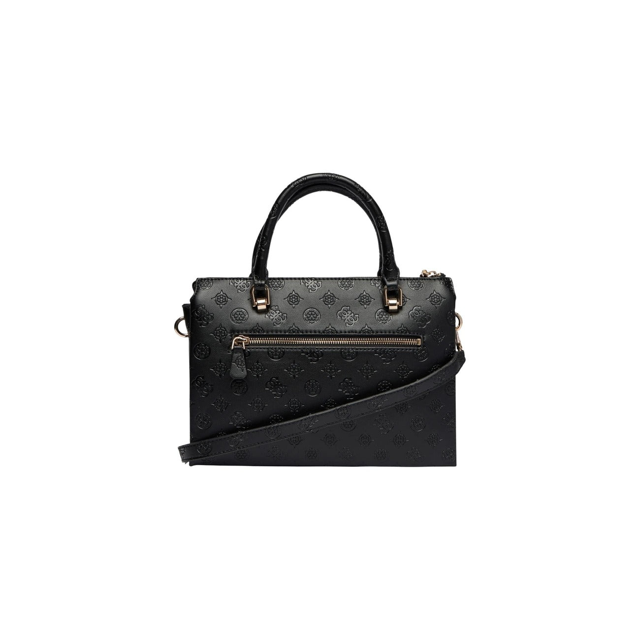 Borsa Guess donna nera a mano 100% poliuretano - vista posteriore retro
