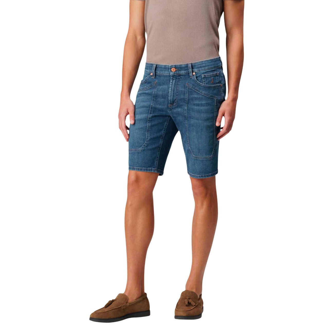 Jeckerson Bermuda Slim Uomo JAYDEN 5 TASCHE TOPPA SLIM