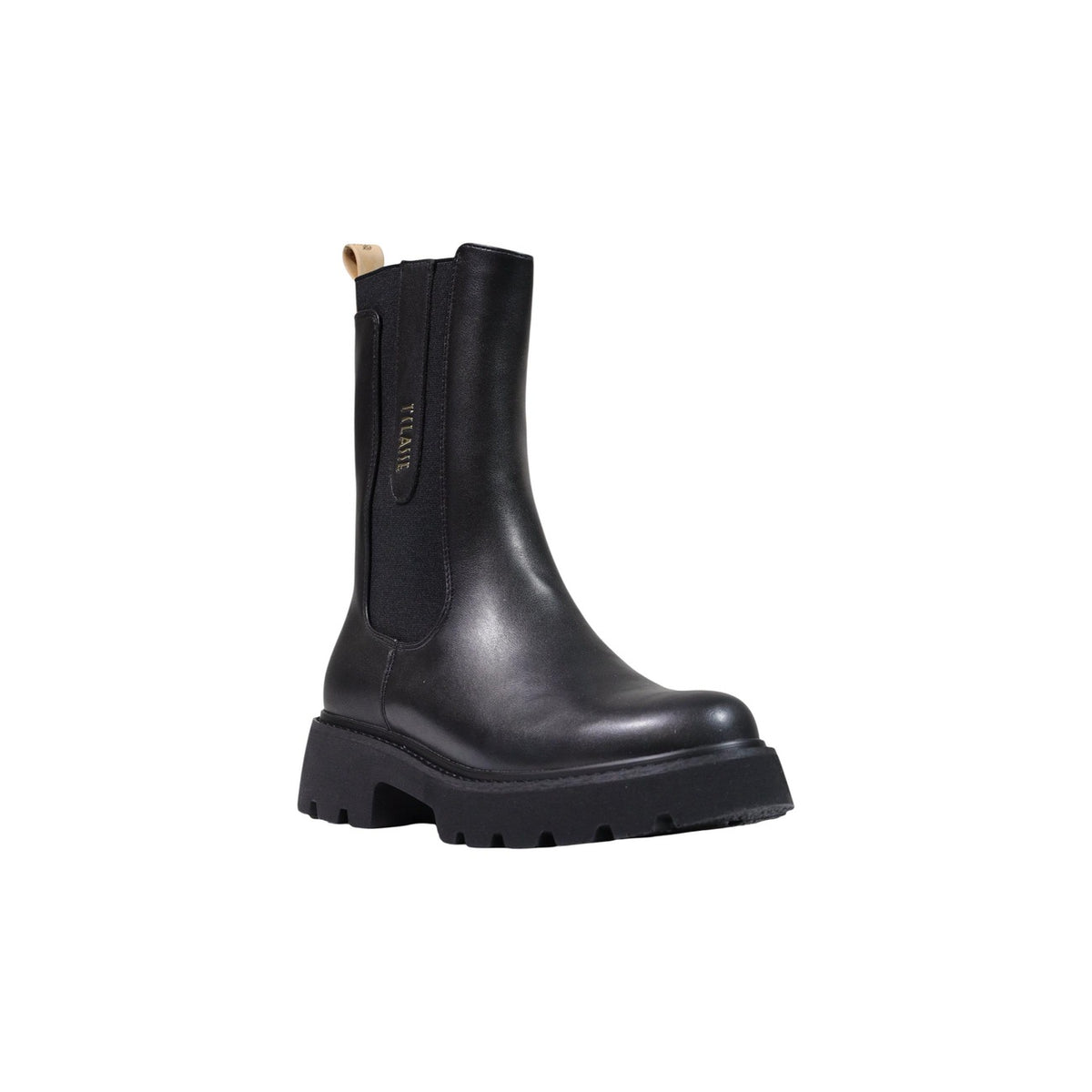 Stivaletti Beatles neri donna Alviero Martini Prima Classe – Stivali alti con logo oro e Geo Classic 26IZ11557300B0001.