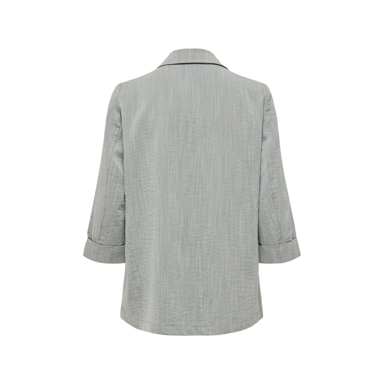 Blazer Only Onlmarsa; Grigio. 53% Viscosa, 35% Poliestere, 12% Nylon. Maniche 3/4, vestibilità regular, tessuto leggero. Perfetto per outfit casual-business 4 stagioni. Posteriore stesa 