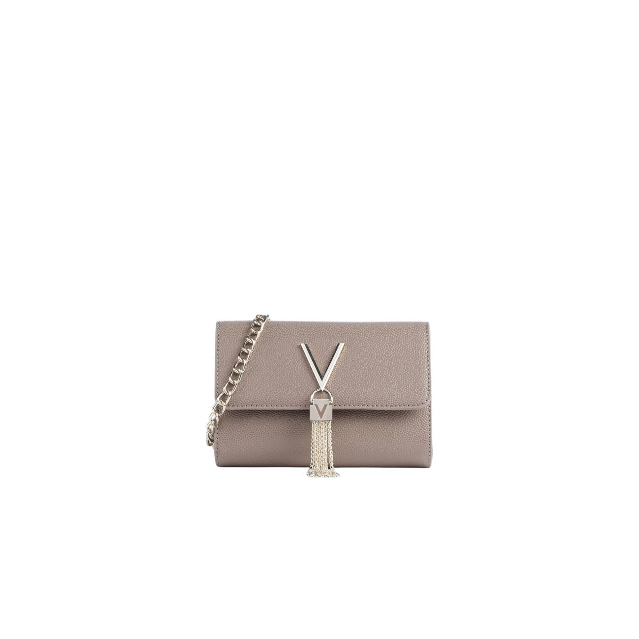 Valentino Bags Women's Black Shoulder Bag - Bag with Button and Internal Pocket 17x11.5x4cm