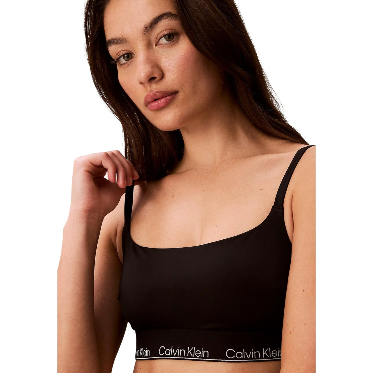 Calvin Klein Jeans Top Bikini Graphic Monogram Donna SQUARE NECK BRALETTE