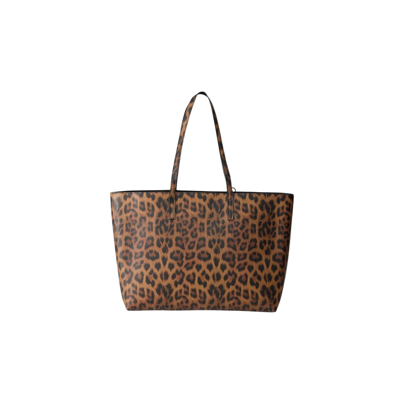 Shopper Replay Reversibile; Effetto Suede e Animalier. Include pochette interna con zip, doppi manici e lettering Replay. Dimensioni 35x27x12 cm. Borsa shopper versatile per shopping e tempo libero. Vista posteriore 
