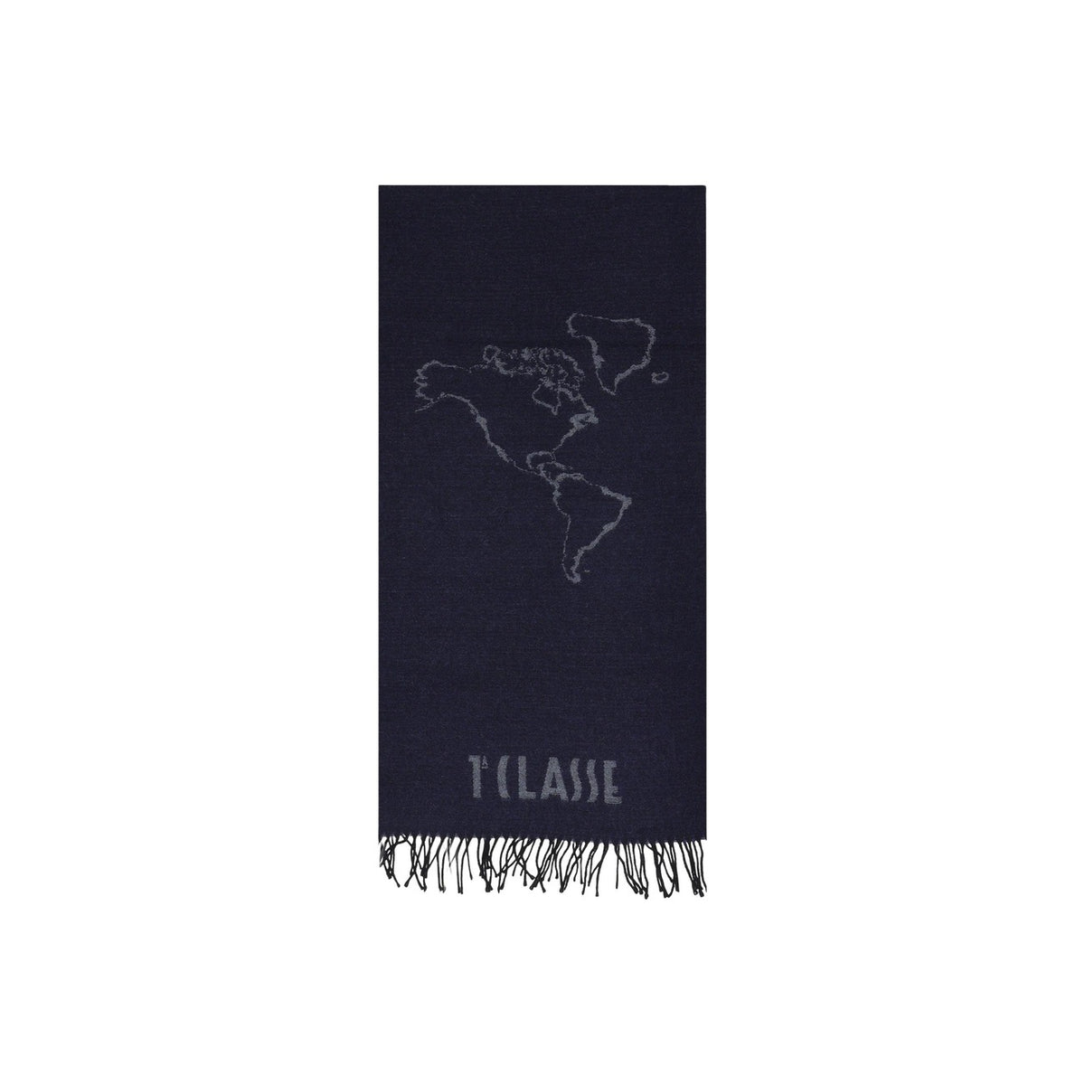 Sciarpa caviale donna Alviero Martini Prima Classe – Sciarpa lana e cotone con frange Geo Filetto 26IK1S60618030027.