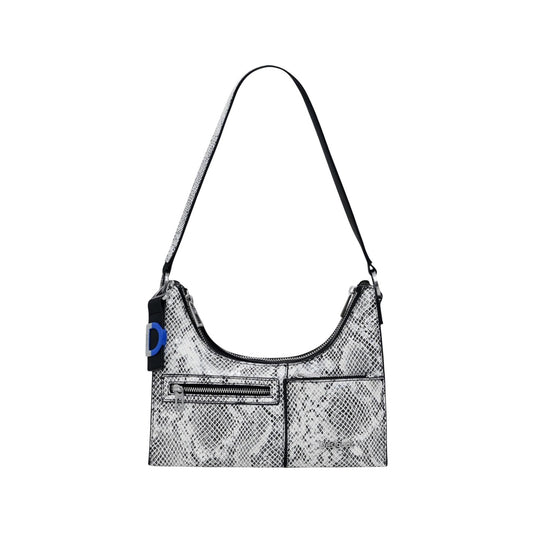 Desigual Borsa Donna Nera in Poliuretano 100% Borsa con Cerniera 25WAXPB7