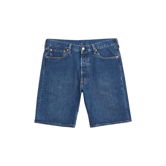 Levi's® 501® Original Shorts; denim stretch, chiusura a bottoni, lunghezza sopra il ginocchio. Il classico 501 in versione estiva. Vista frontale stesa
