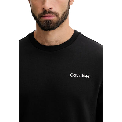 Calvin Klein Sport Felpa Uomo Nero Manica Lunga Scollo Tondo Cotone Poliestere Autunno Inverno LVGMF5W312