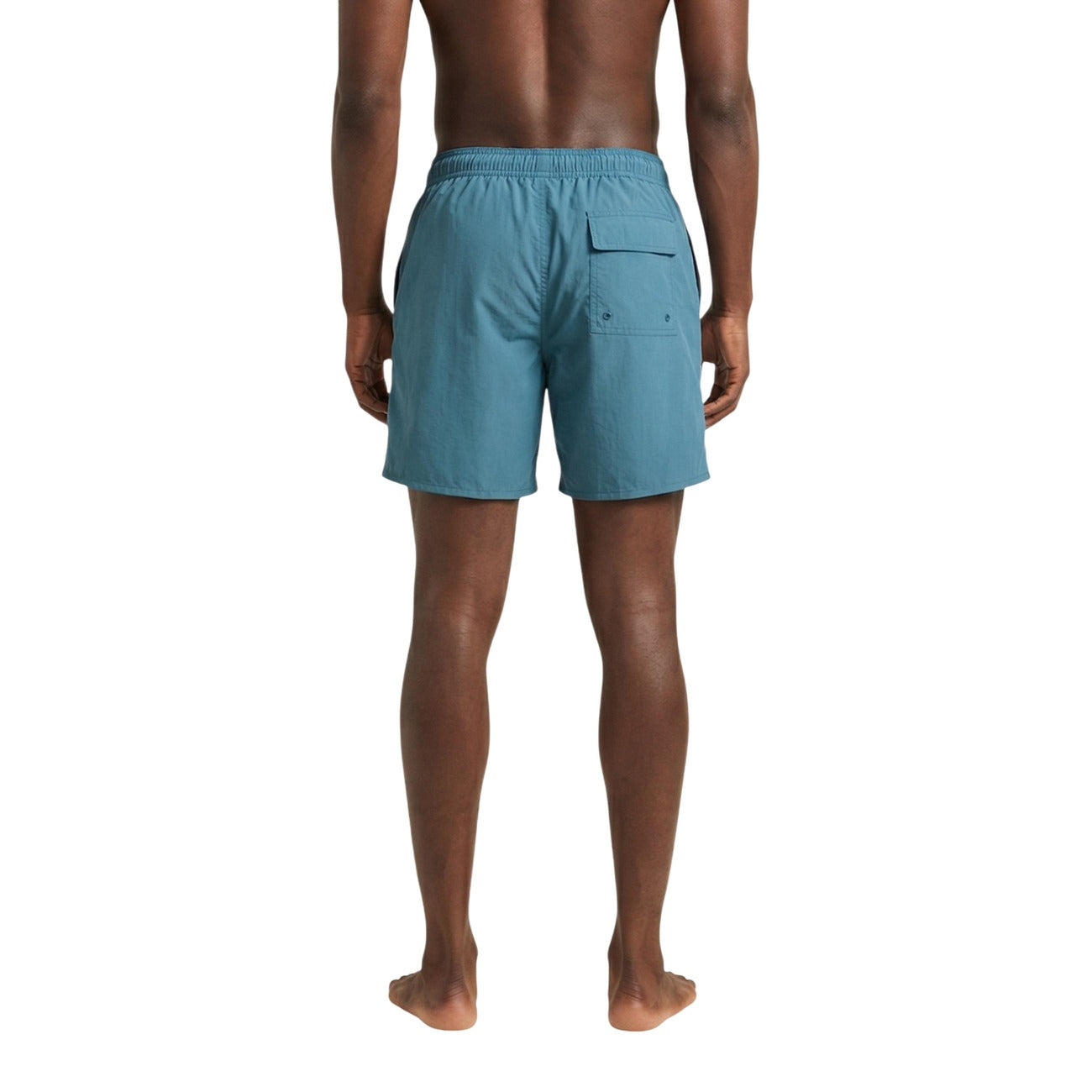 Costume boxer Lyle & Scott blu uomo SH1204VB. Pantaloncino da bagno uomo blu mare e piscina in nylon poliammide leggero e traspirante con coulisse in vita e logo aquila ricamato, pantaloncini mare casual.