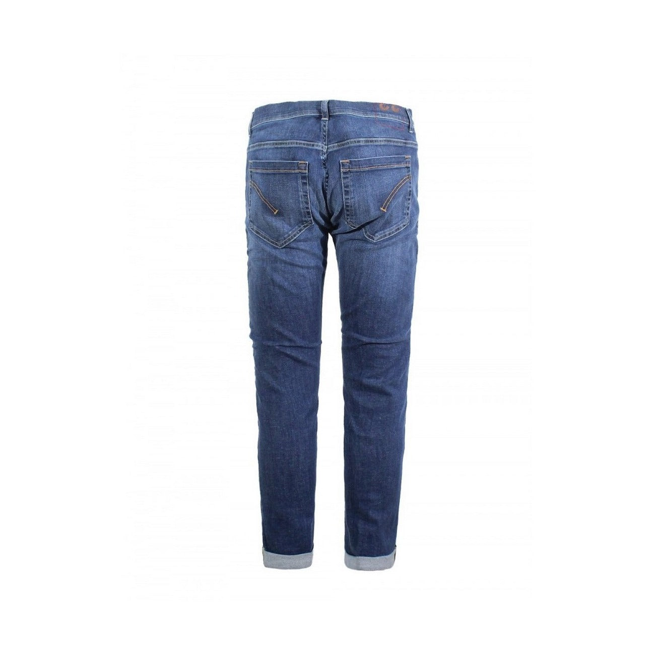 Jeans Uomo Dondup Blu con Zip e Bottone 98% Cotone 2% Elastan Primavera/Estate - Stile Italiano Elegante Vista posteriore