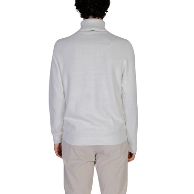Antony Morato Maglia Uomo Bianco Collo Alto Manica Lunga Cotone Lana Autunno Inverno MMSW01454-YA200066