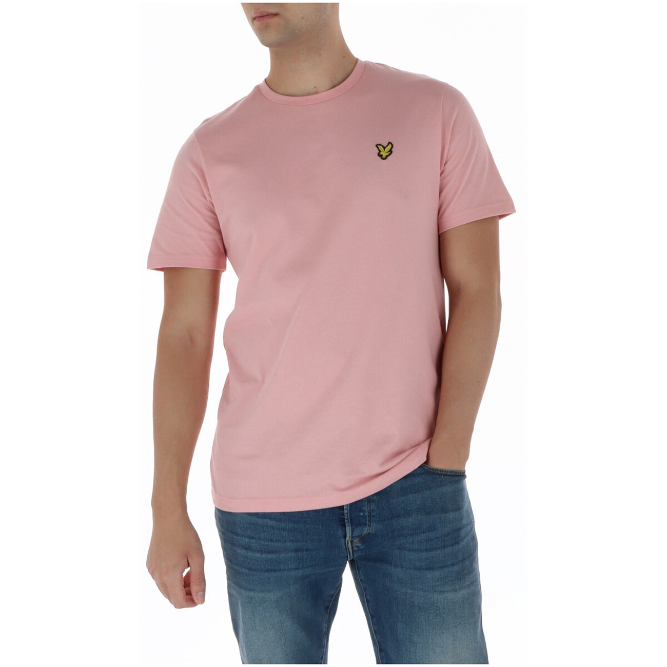 Lyle & Scott T-Shirt Uomo Marrone Manica Corta Scollo Tondo 100% Cotone Autunno/Inverno TS400VOG
