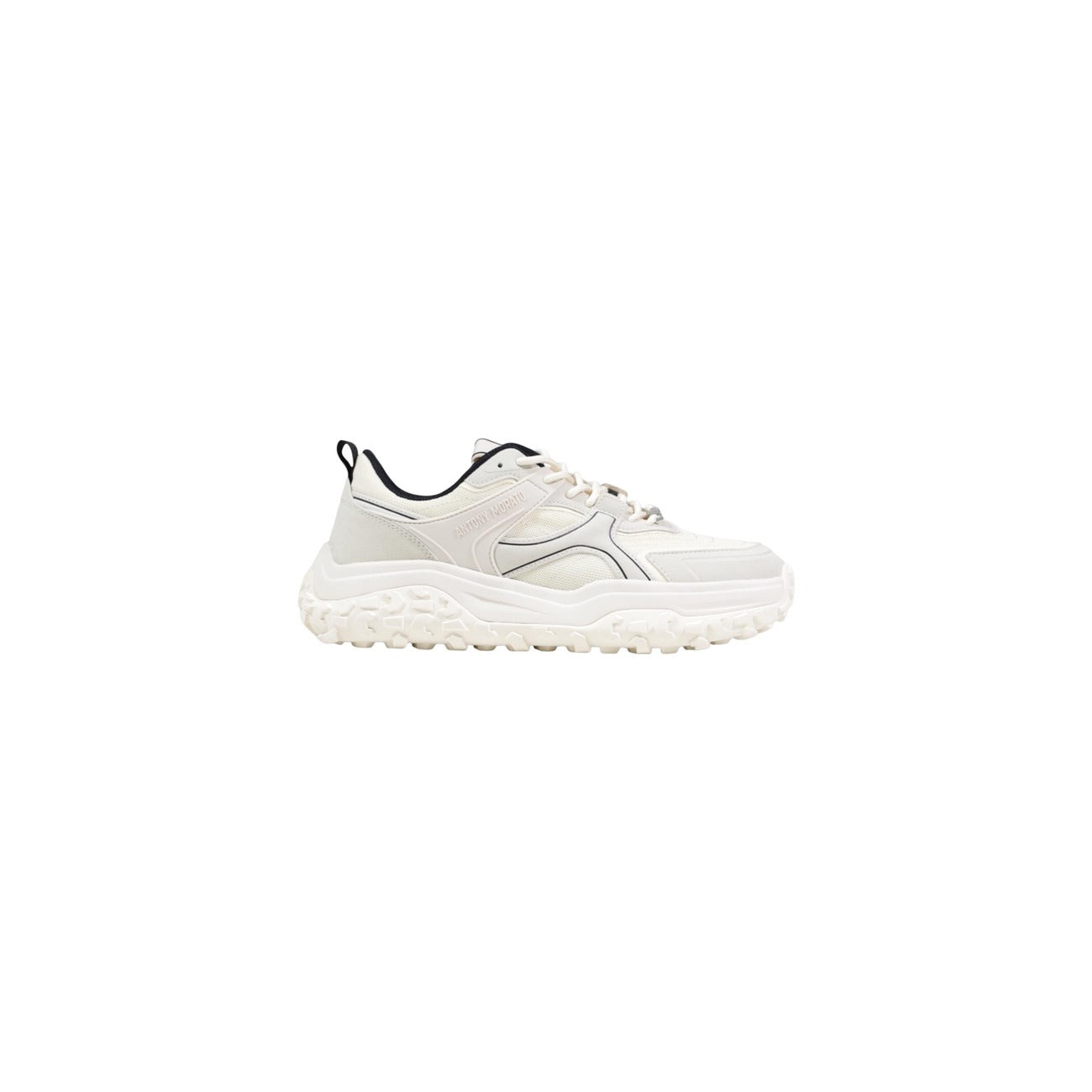 Sneakers Antony Morato ALAIN - EARLY COLLECTION uomo bianche con lacci 60% poliestere 30% poliuretano 10% altre fibre - vista laterale
