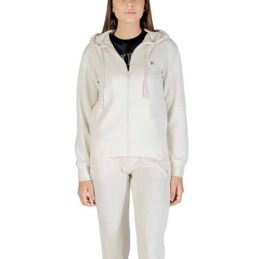 Guess Active Women's Zip-Up Sweatshirt White V4YQ06 KCAY2 - Modal 42%