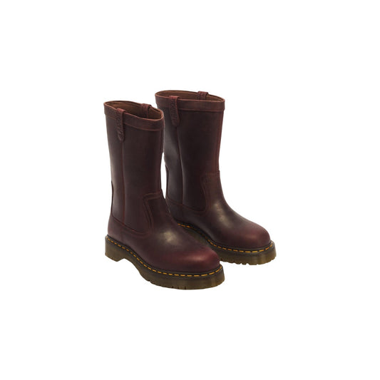 Stivali bordeaux donna Dr. Martens – Stivali pull on pelle Crazy Horse Anistone 43168600.