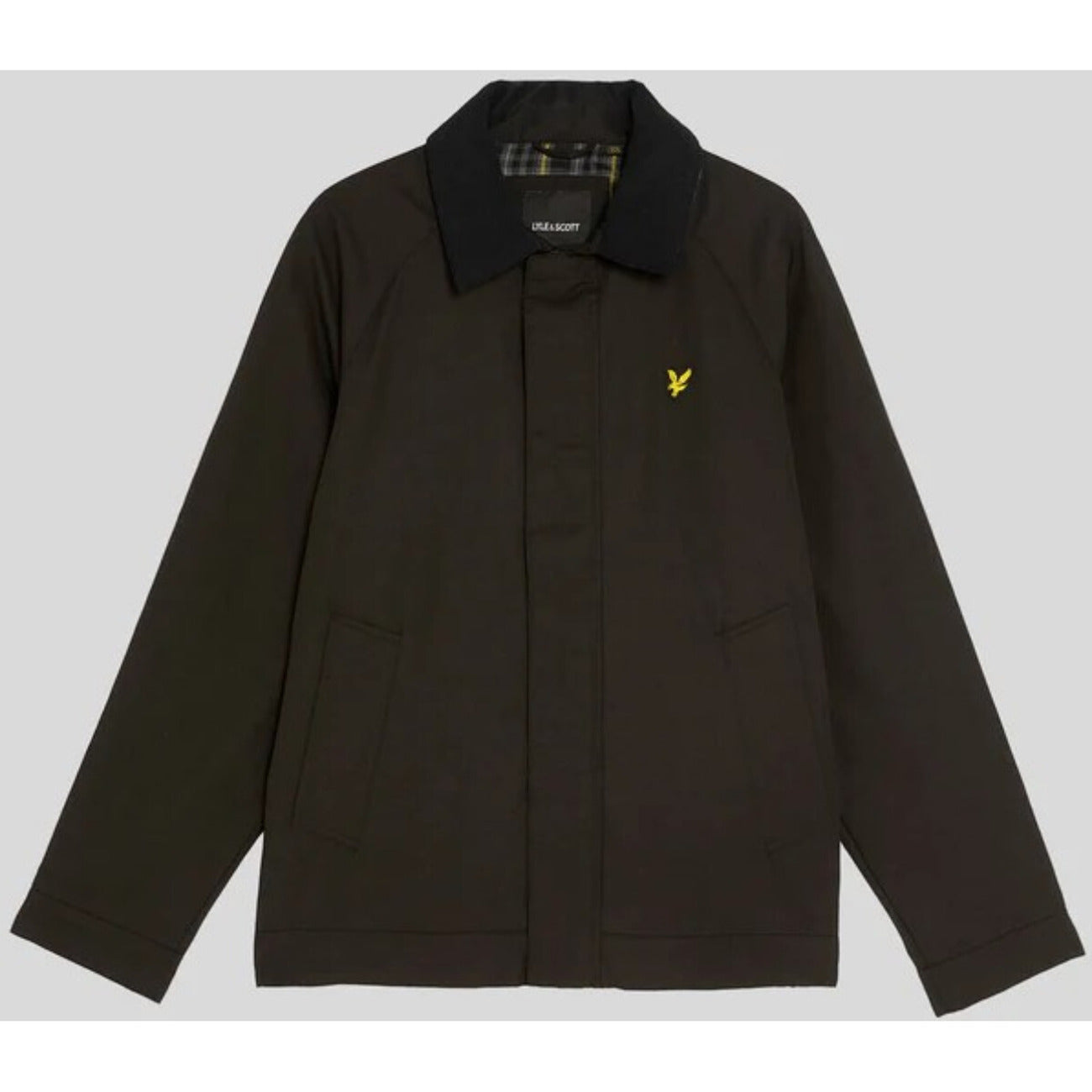 Lyle & Scott Giacca Uomo Nera con Zip e Bottoni JK2308V