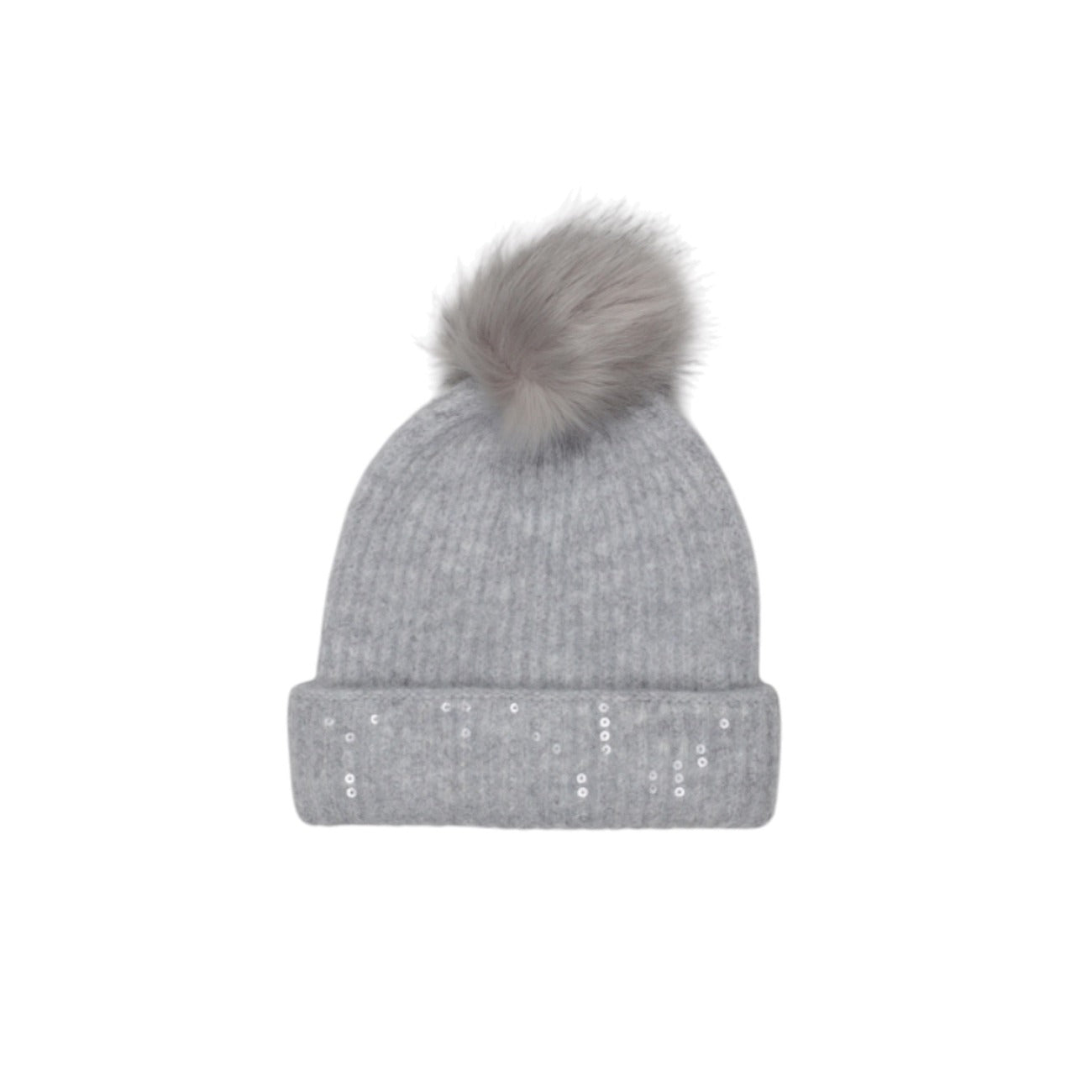 Cappello Donna Grigio Pieces - Accessorio Invernale Morbido e Caldo