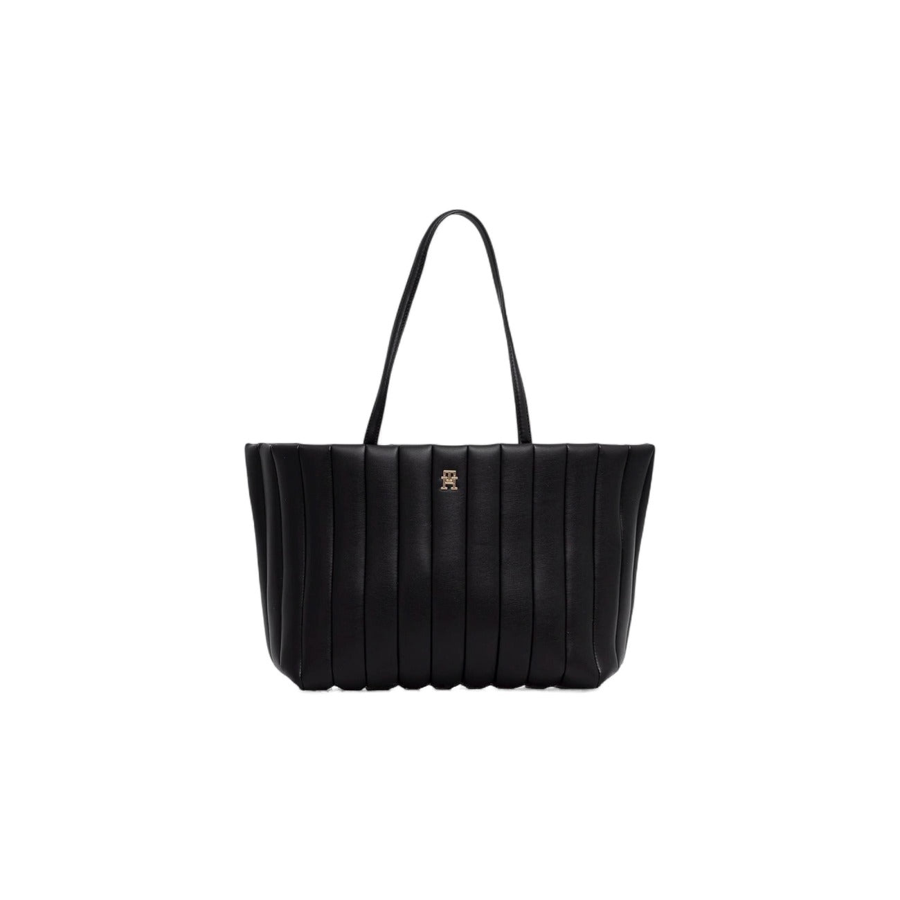 Tommy Hilfiger Borsa Donna Nera a Mano - Borsa con Tasca Interna 33x30x16cm