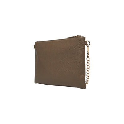 Valentino Bags Borsa Donna Marrone - Borsa a Tracolla con Cerniera e Cinturino 26.5x18.5x1cm