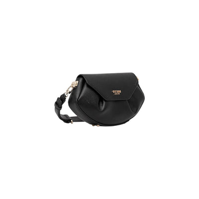 Guess Borsa Donna Nera a Tracolla con Bottone Tasca Interna - Borsa Poliuretano 30x17x5cm