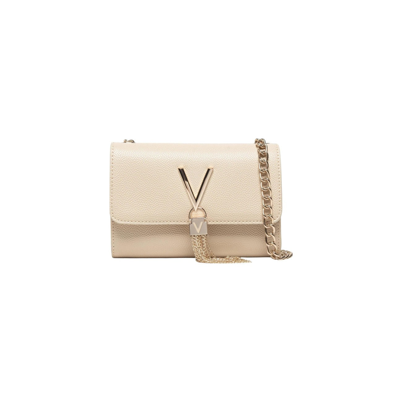 Valentino Bags Women's Black Shoulder Bag - Bag with Button and Internal Pocket 17x11.5x4cm