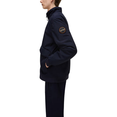 Napapijri Giacca Uomo Blu Cerniera Manica Lunga Scollo Alto Tasche Poliammide 100% Autunno Inverno NP0A88U21