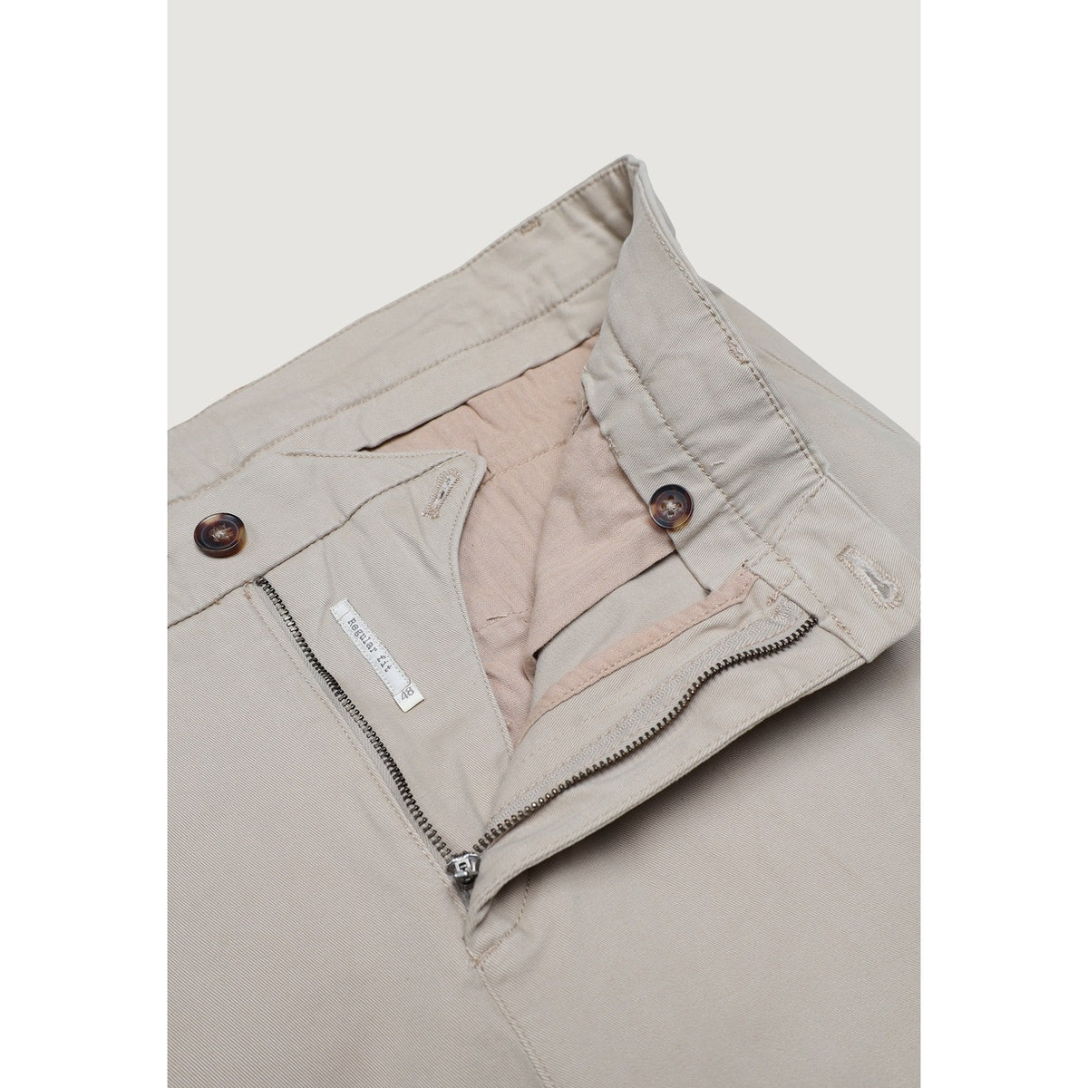 Pantaloni chino uomo Borghese Domiziano beige – Pantaloni eleganti casual cotone DOMIZIANO 5WPA21 07CO126M.