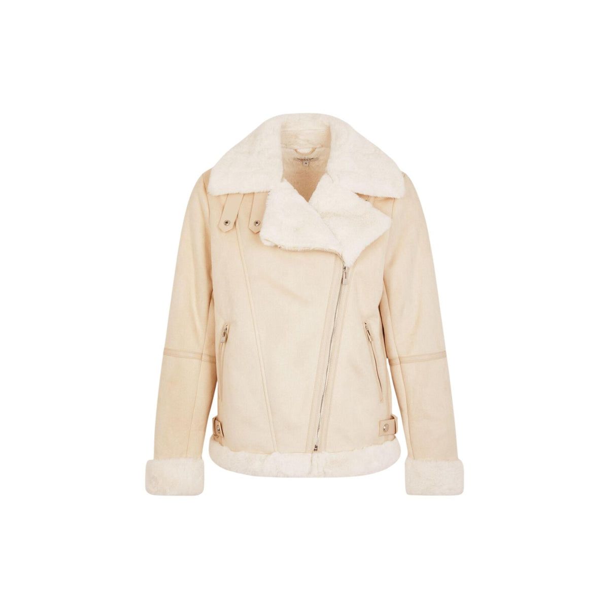 Morgan De Toi Giacca con zip effetto scamosciato Donna