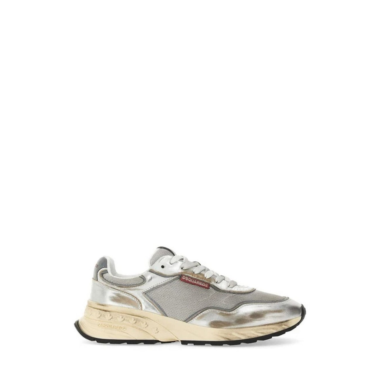 Dsquared2 Sneakers Uomo Grigie con Lacci - Sneakers Pelle Poliestere Poliuretano