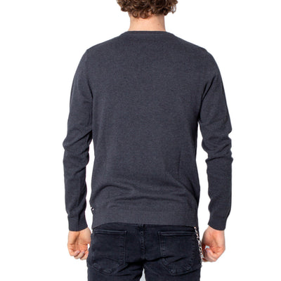 Jack & Jones Maglia Uomo Grigio Scollo a V Manica Lunga Cotone 100% Autunno Inverno 12137194