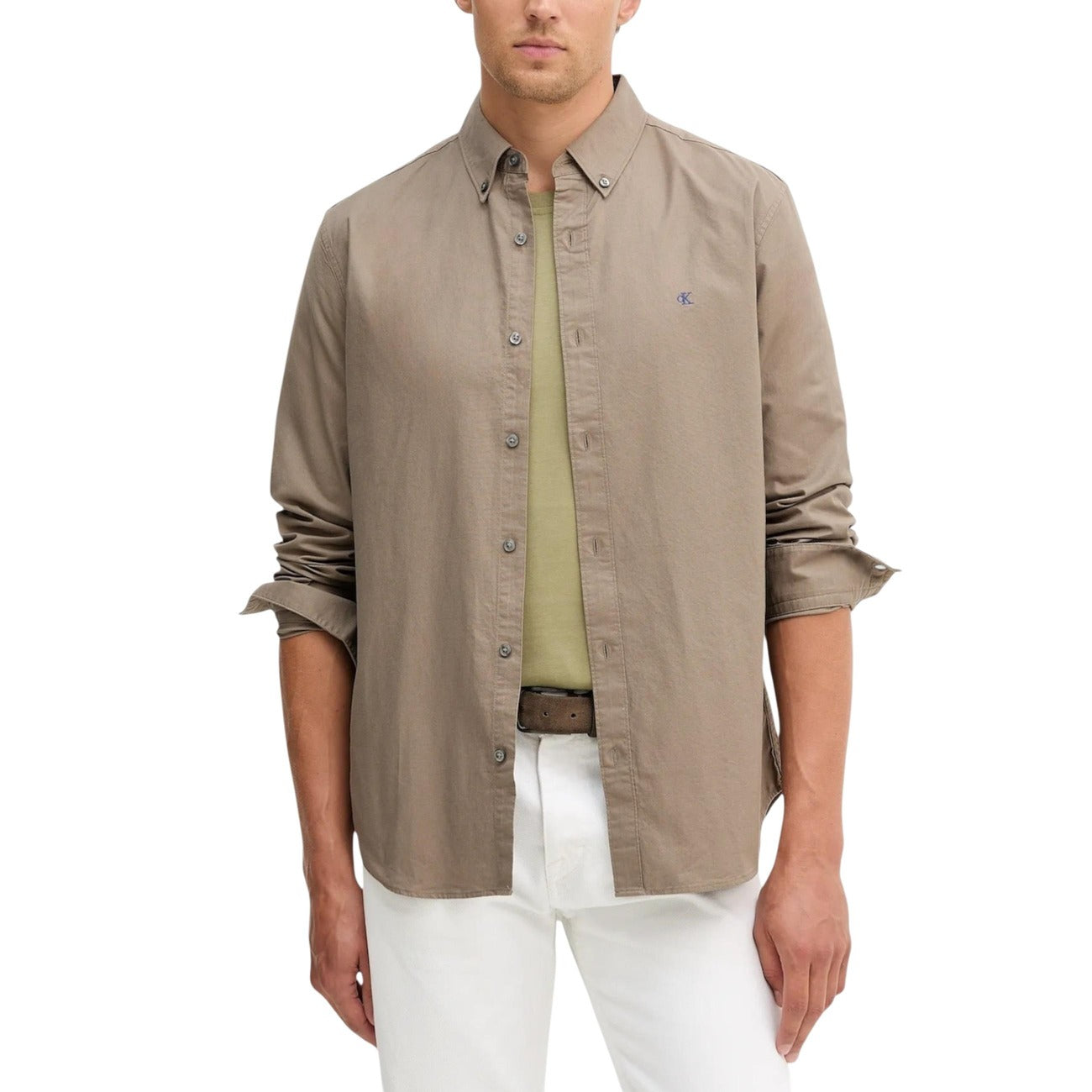 Calvin Klein Jeans Camicia Oxford Classic Uomo Manica Lunga LV140EM125