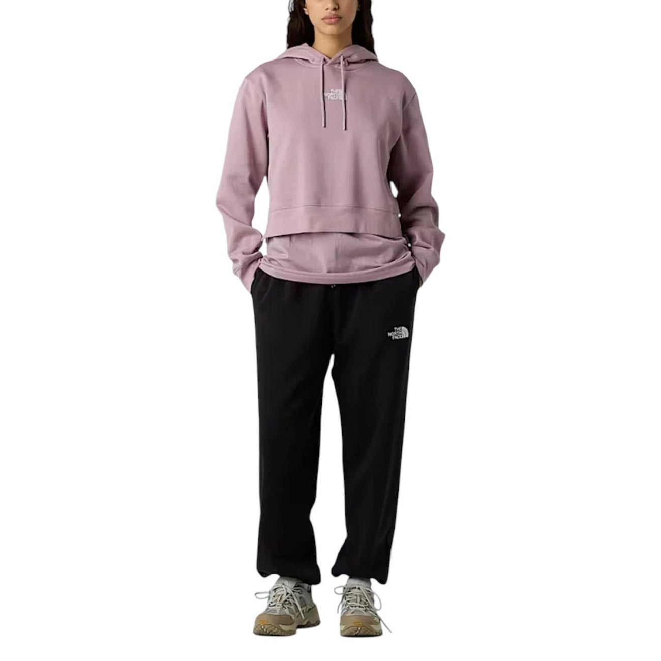 The North Face Felpa Cappuccio Donna Lilla NF0A89EXD2Q - Cotone 68%