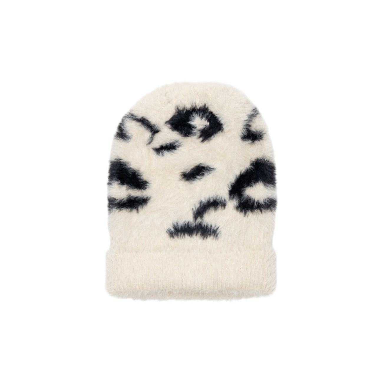 Only Cappello Donna Beige Leopardato - Cappello Poliestere Autunno Inverno