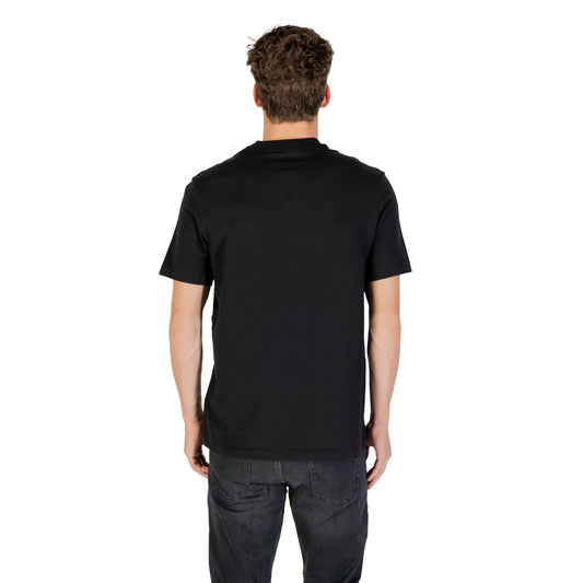 Calvin Klein Sport T-Shirt Uomo Nera Manica Corta Scollo Tondo 57% Cotone 38% Poliestere 5% Elastan Primavera/Estate LVGMF5K100