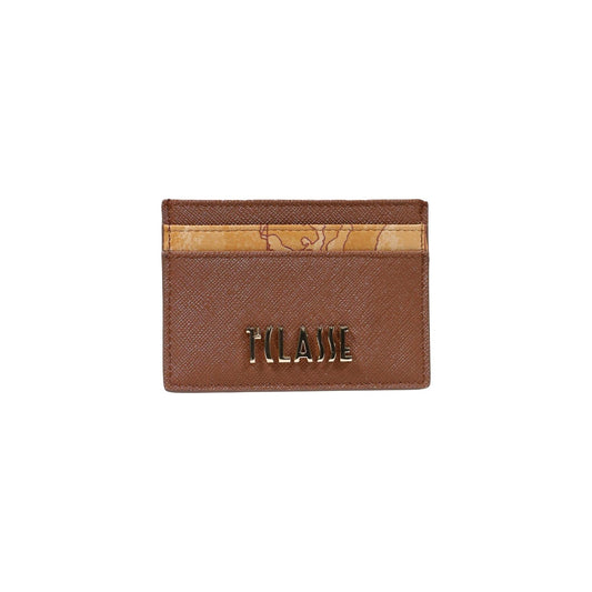 Portacarte donna Alviero Martini Prima Classe – Portafoglio tascabile marrone saffiano e Geo Classic 26EL4PM7994070464.