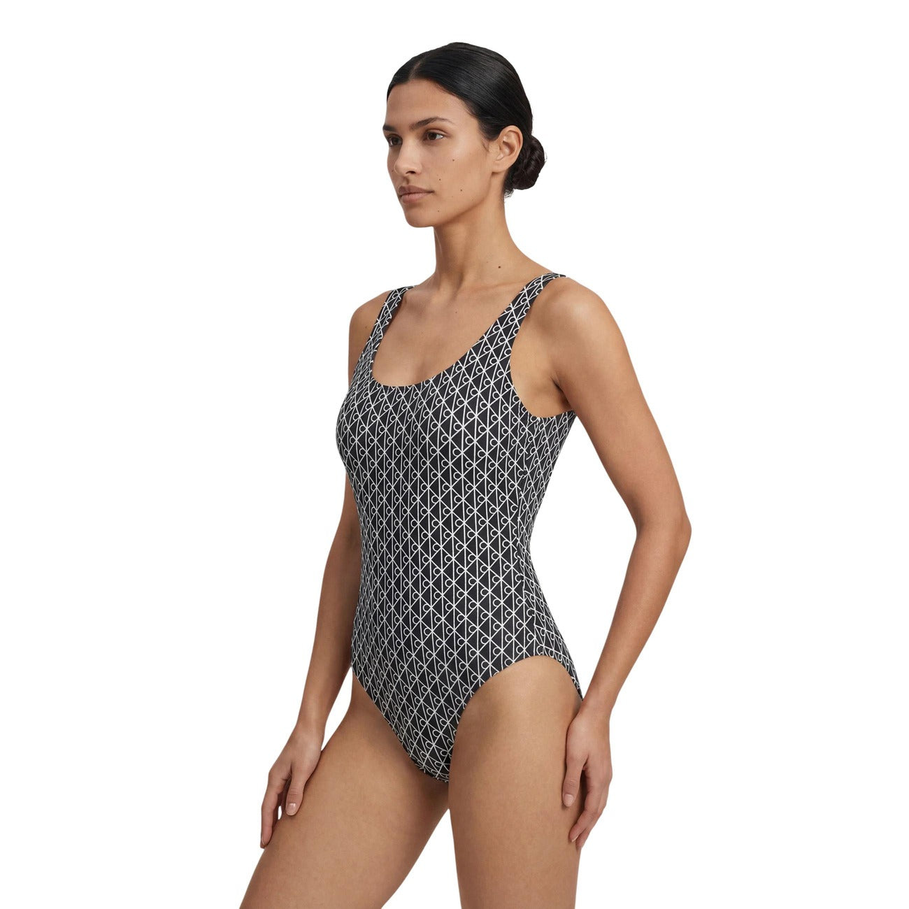 Calvin Klein Jeans Costume Da Bagno Con Spalline Incrociate - Intense Power Donna SCOOP BACK ONE PIECE