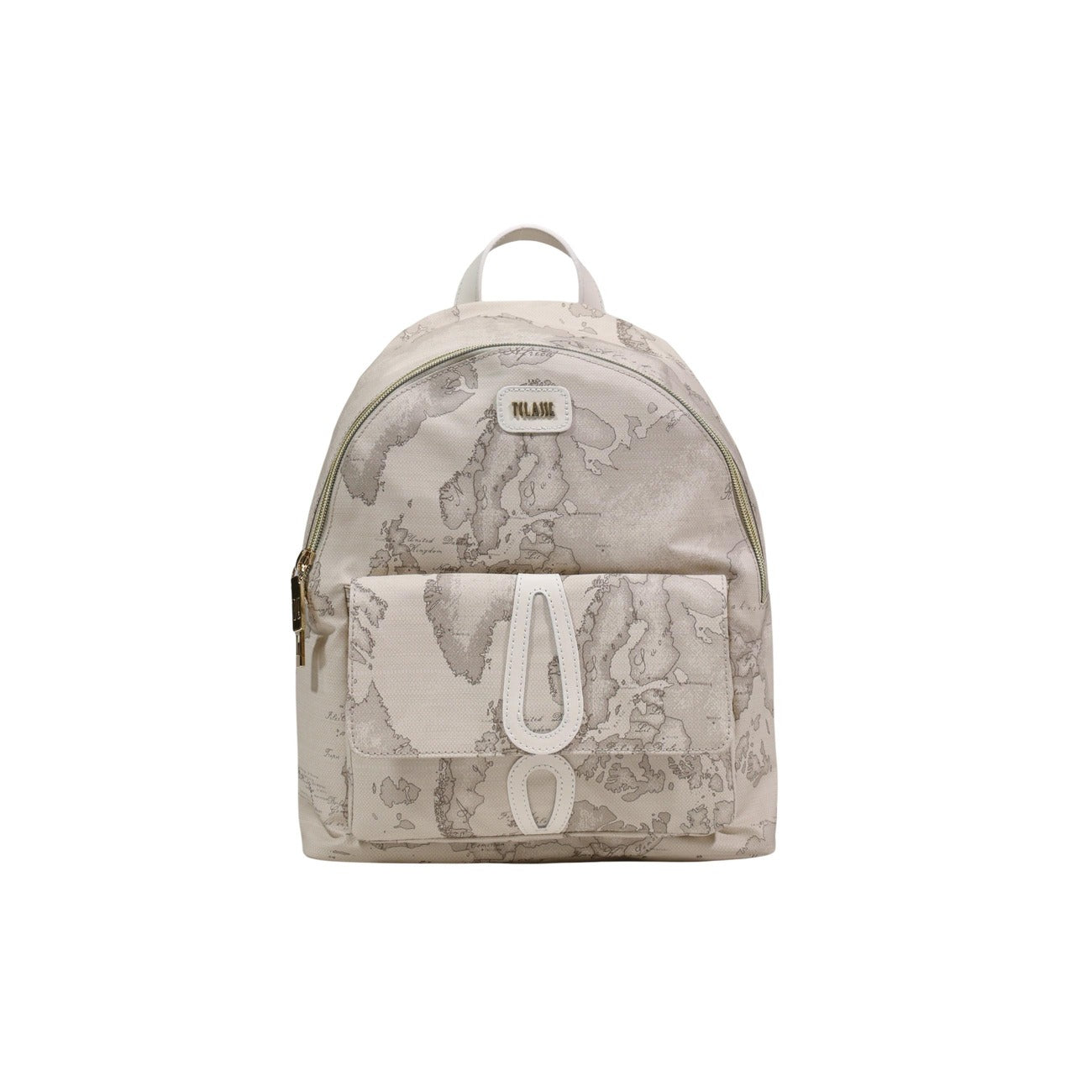 Zaino Alviero Martini Prima Classe. Un accessorio iconico dal design funzionale con spallacci regolabili e scomparti organizzati. Lo stile distintivo del marchio italiano unito alla praticità quotidiana per la primavera/estate. Vista frontale 