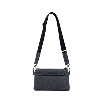 Desigual Women's Black Handbag and Shoulder Bag - Cotton Bag with Zipper Pockets 26x17.5x10cm