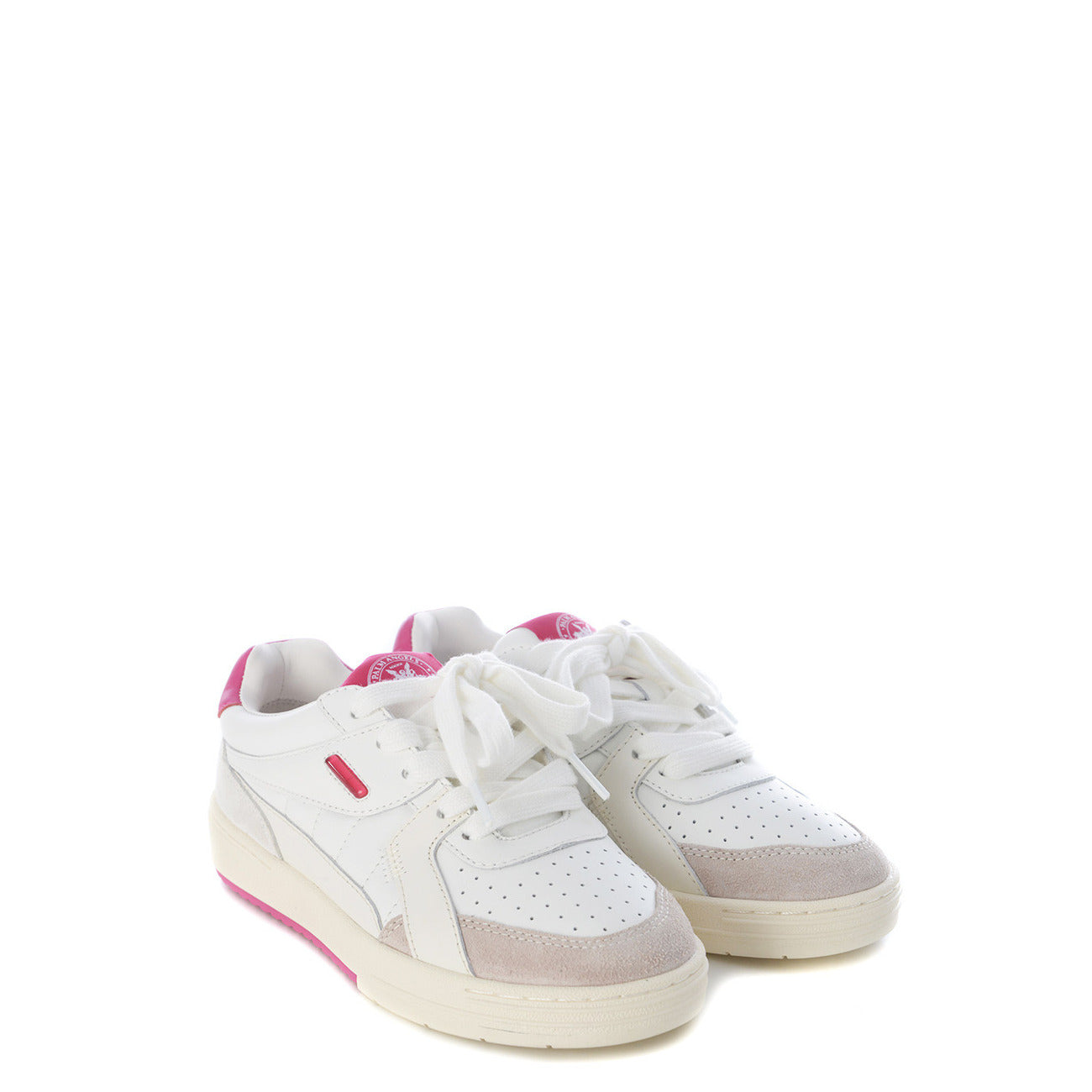 Palm Angels Women's White Sneakers in 100% Leather - Luxury Streetwear