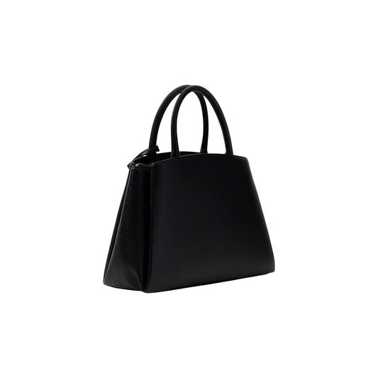 Guess Isola HWBG99 05060, borsa nera media a tre scomparti; doppio manico, charm logato e interni organizzati, uno stile sofisticato ideale per l'uso quotidiano e il business. Vista posteriore 