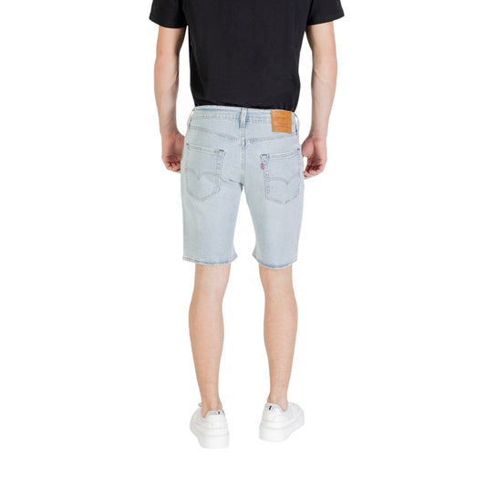 Bermuda Levi's 405 Standard Shorts, colore denim First Name, 99% cotone e 1% elastane; shorts a vita media con vestibilità regular e chiusura a bottone e zip. Vista posteriore 