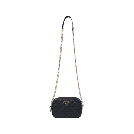 Guess Borsa Donna Nera in Poliuretano 100% con Cerniera Tasche Interne 13x20x7 cm HWQG96 73140