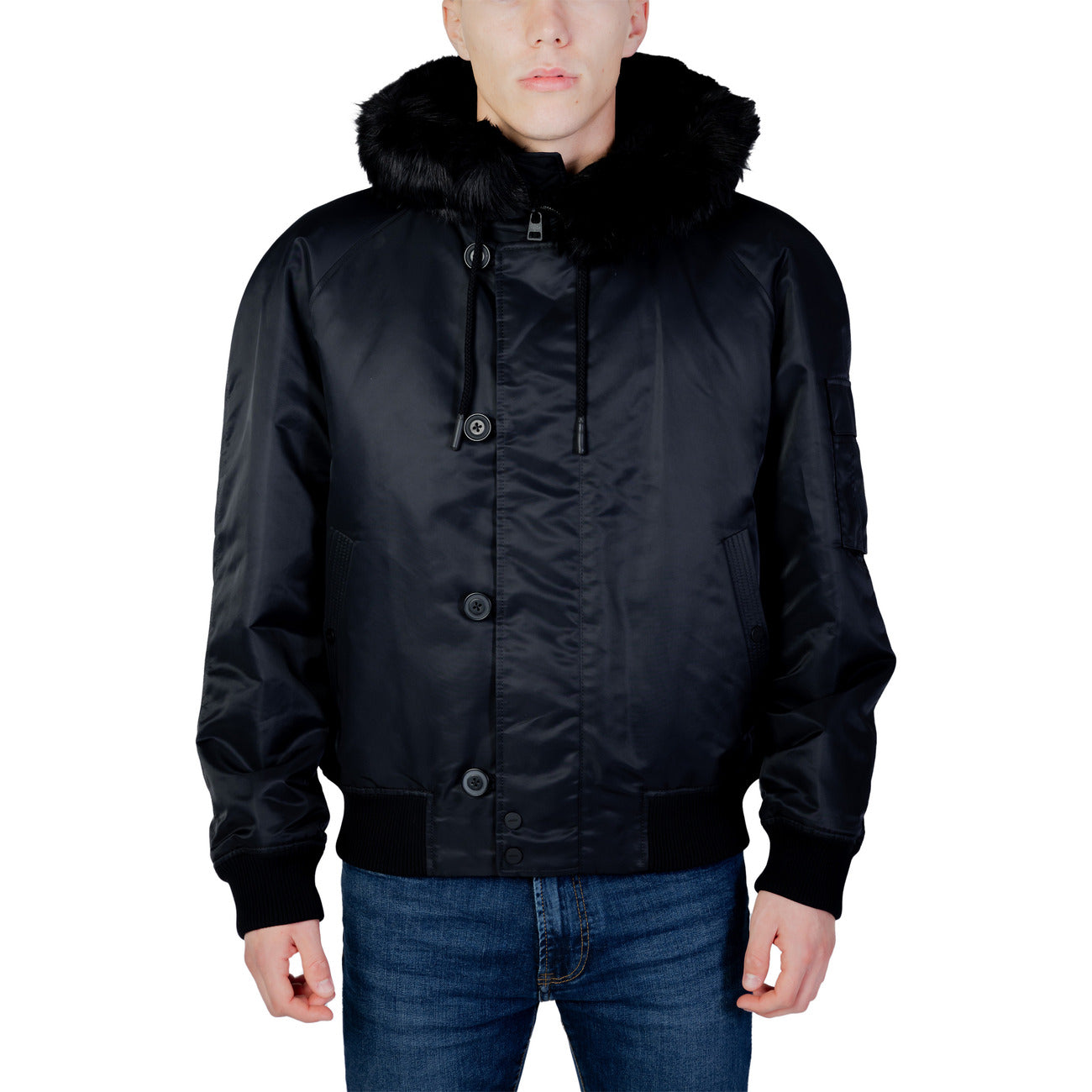 Hugo Men's Black Hooded Jacket 50496328