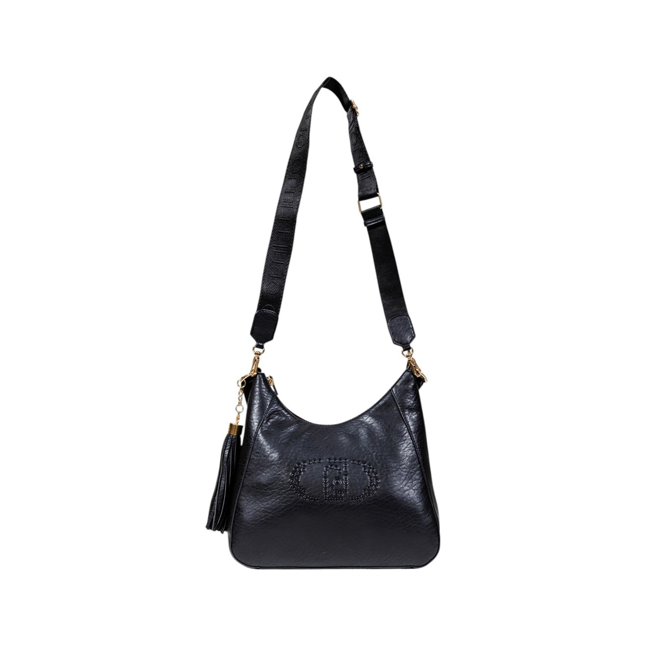 Liu Jo Borsa Donna Nera in Ecopelle 100% a Mano con Tracolla Cerniera Tasche Interne 22x30x12 cm AF5119 E0161