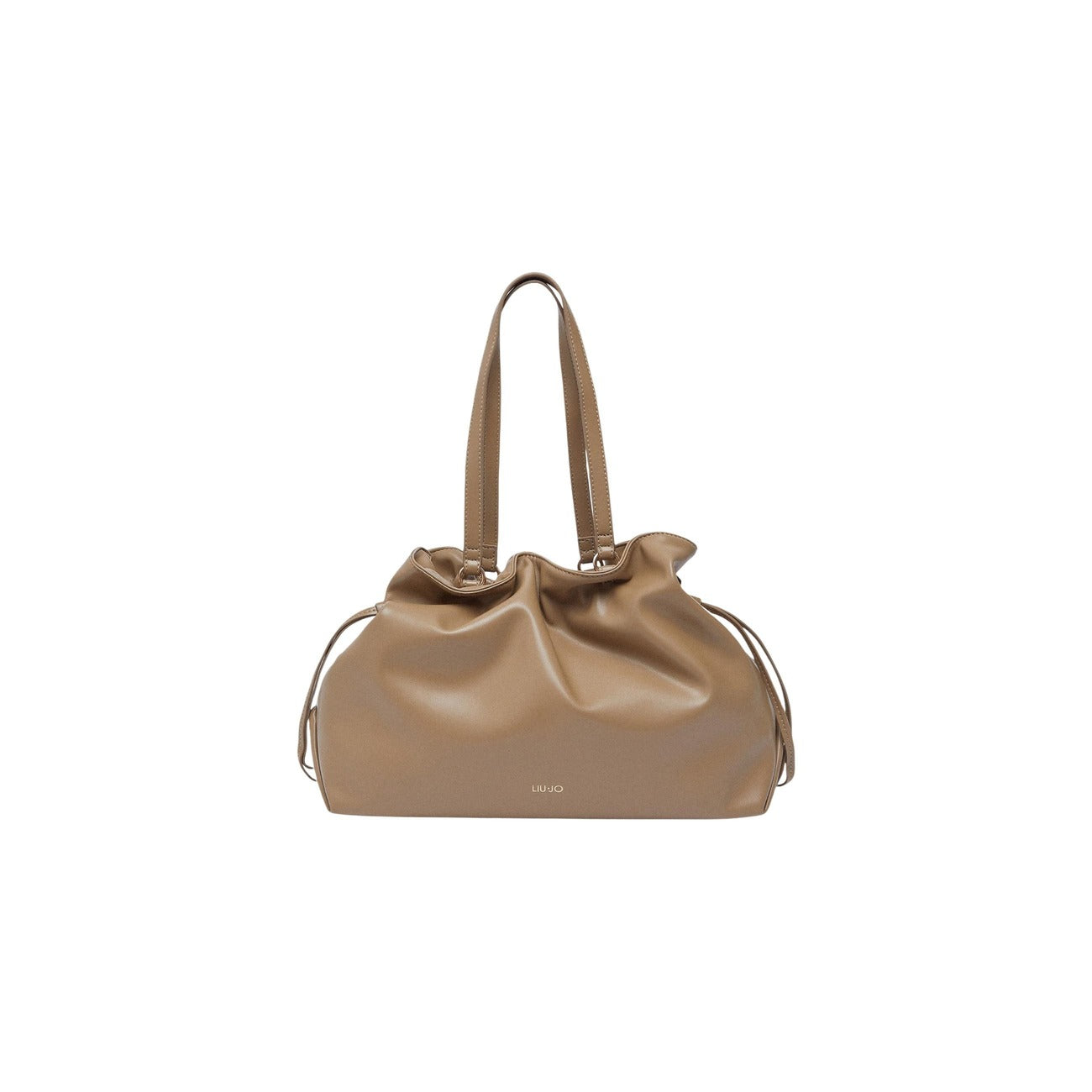 Borsa Liu Jo donna beige a mano e tracolla con coulisse 100% poliuretano - vista frontale
