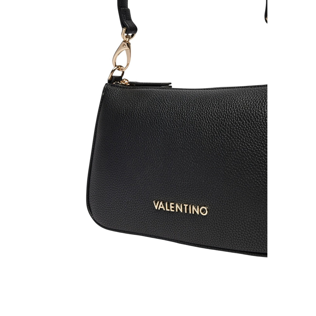 Valentino Bags Borsa Donna Nera a Mano e Tracolla - Borsa Cerniera Tasca Interna 25x15.5x7.5cm
