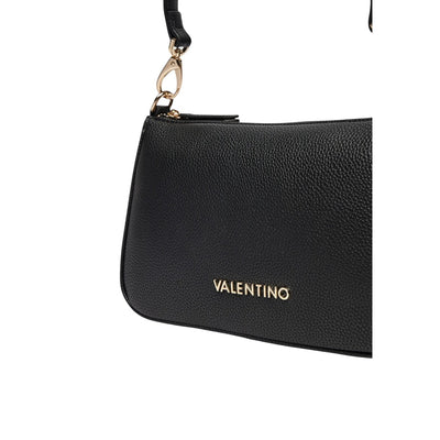 Valentino Bags Borsa Donna Nera a Mano e Tracolla - Borsa Cerniera Tasca Interna 25x15.5x7.5cm