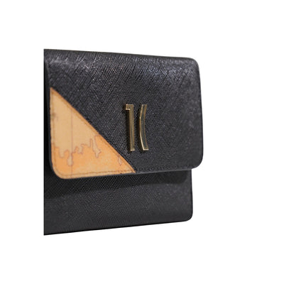 Alviero Martini Prima Classe Portafoglio Donna Nero Bottone Tasche Interne Scomparti Autunno Inverno LM PP44 9913