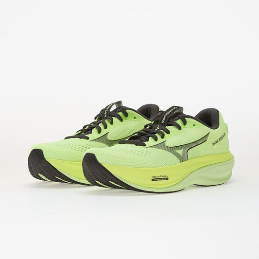 Scarpe Running Mizuno Wave Rider 30; Scarpa tecnica da corsa con intersuola ammortizzata in schiuma Enerzy Nxt e piastra Wave intera. Tomaia traspirante in mesh, massima stabilità e durabilità per lunghe distanze. Frontale laterale 